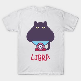 Funny Libra Cat Horoscope Tshirt - Astrology and Zodiac Gift Ideas! T-Shirt